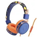 Skladacie slúchadlá na uši na uši B2 - 3,5 mm - oranžová / modrá