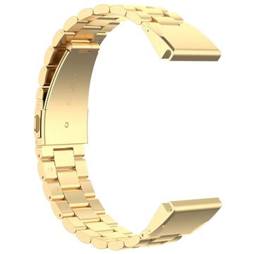 Garmin QuickFit 26mm / Garmin Fenix 7X / 7X Pro / 6X Stainless Steel Strap 3 Beads Watch Band - Gold