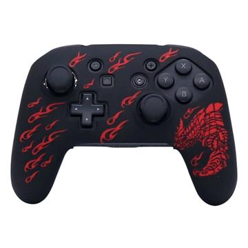 Nintendo Switch Pro Controller Protišmykové mäkké silikónové puzdro Gamepad Protective Cover - Red