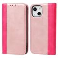Peňaženka Série Elegance iPhone 14 Plus - Ružové zlato / Hot Pink