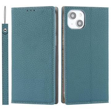 iPhone 14 Wallet Leather Puzdro s RFID - Svetlo Modrá