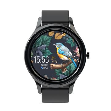 Forever ForeVive 3 SB-340 Waterproof Smartwatch - Silicone and Magnetic Mesh Strap - Black