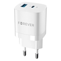 Rýchla Nástenná Nabíjačka Forever GaN TC-05 - USB, USB-C - 33W