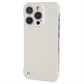 iPhone 13 Pro Bezrámové Plastové Puzdro - Biely