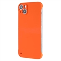 Bezrámové plastové puzdro na iPhone 14 – Oranžová
