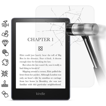 Amazon Kindle Paperwhite (2024) Ochranné Tvrdené Sklo Full Cover - Transparentné