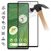 Google Pixel 7a Úplný chránič sklenenej obrazovky - Čierny okraj