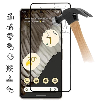 Google Pixel 8 Pro Úplný chránič sklenenej sklenenej obrazovky - Čierny okraj