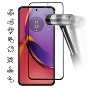Motorola Moto G84 Úplný chránič sklenenej obrazovky - Čierny okraj