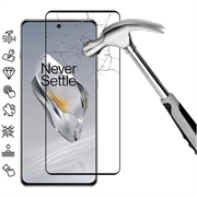 OnePlus 12 Úplný chránič sklenenej obrazovky - Čierny okraj
