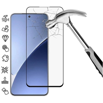 Xiaomi 15 Pro Úplný chránič sklenenej obrazovky - Čierny okraj