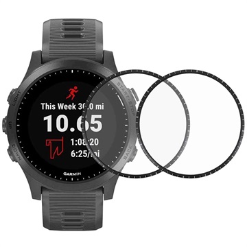 Úplný kryt Garmin Forerunner 945 Ochranná sklenená sklenená obrazovka - 2 ks.