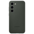 Samsung Galaxy S23 5G Silikónový Kryt EF-PS911TGEGWW - Zelená