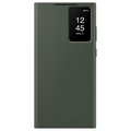 Samsung Galaxy S23 Ultra 5G Smart View Peňaženka Kryt EF-ZS918CGEGWW - Zelená