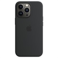 Skutočný iPhone 13 Pro Max Apple Silikone Case s Magsafe (Otvorená krabica - Výborná) - Midnight