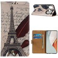 Glam Series OnePlus Nord N100 Case Wallet - Eiffel Tower