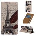 Glam Series Samsung Galaxy A10 Case Wallet - Eiffel Tower