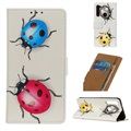 Glam Series Motorola One Fusion+ Case Wallet - Ladybugs