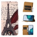Glam Series Samsung Galaxy A73 5G Case Wallet - Eiffel Tower