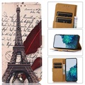Glam Series Samsung Galaxy S21 Fe 5G Pasce Peňaženka - Eiffelova veža