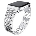 Apple Watch Series Ultra 2/Ultra/9/8/SE (2022)/6/5/4/3/2/1 Glam Strap - 44 mm, 42 mm - strieborné