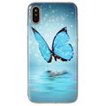 GLOW iPhone X / iPhone XS v tme TPU TPU - Blue Butterfly