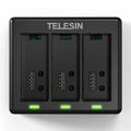 GoPro Hero 9 Black TELESIN S0-BCG-1 Triple Channel Battery Charger
