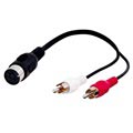 Goobay 5 Pin Din /2x RCA káblový adaptér - 0,2 m