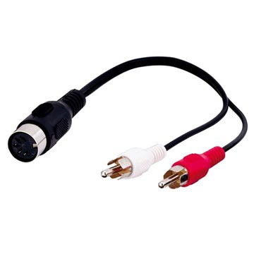 Goobay 5 Pin Din /2x RCA káblový adaptér - 0,2 m