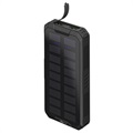 Goobay Fast Solar Power Bank 20000 mah - USB -C, USB - čierna