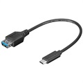 Goobay SuperSpeed ​​USB 3.0 / USB 3.1 Adaptér kábla typu -C OTG - Bulk - Black