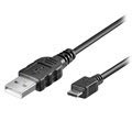 GOOBAY USB 2.0 / MICROUSB kábel - čierna