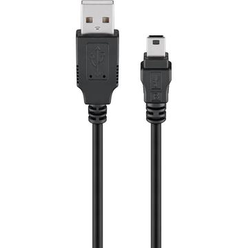 Kruh USB 2.0 / mini USB kábel - 30cm