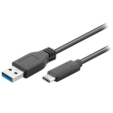 GOOBAY USB 3.0 / USB kábel typu C - 0,5 m - čierna