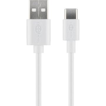 Goobay USB-C Cable 0.5m - USB-C/USB-A - White