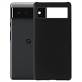 Google Pixel 6 Gumberized Plast Case - Čierna