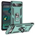 Google Pixel 6a Hybrid Case with Metal Kickstand - Green