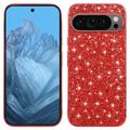 Glitter Series Hybridné puzdro Google Pixel 9/9 Pro - Červená