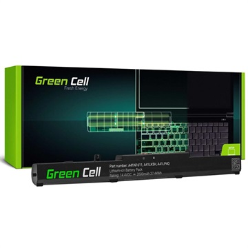 Batéria zelenej bunky - ASUS FX53, FX553, FX753, ROG STRIX (Otvorená krabica - Hromadné vyhovujúce) - 2600mAh