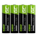 Zelené bunky HR6 nabíjateľné batérie AA - 2600 mAh - 1x4 (Otvorený box vyhovuje)