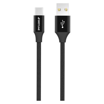 Pletený Kábel USB-A / USB-C GreyLime - 1m