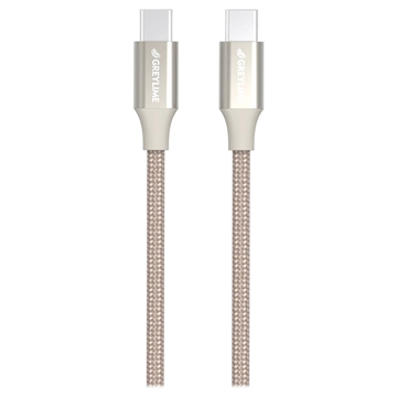 Pletený Kábel USB-C / USB-C GreyLime - 2 m - Béžový