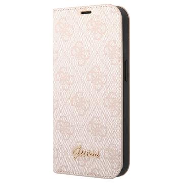 Guess 4G Metal Gold Logo iPhone 14 Plus Flip Puzdro