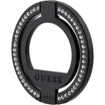 Magnetický držiak / stojan na prstene Guess Rhinestones - čierny