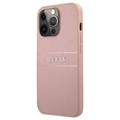 Hádajte Saffiano iPhone 13 Pro Max Hybrid Case - Pink