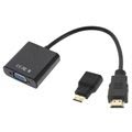HDMI, MINI HDMI / VGA Adapter Cable