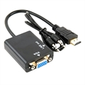 HDMI / VGA Adaptér s 3.5mm Káblom AUX