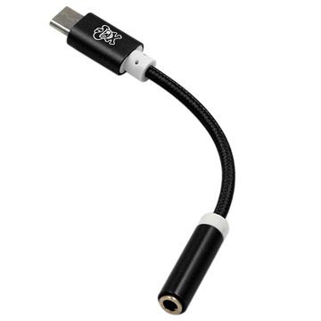 Hat Prince USB 3.1 Typ -C / 3,5 mm zvukový adaptér - Čierna