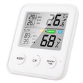 Vysoko presný digitálny teplomer / merač vlhkosti TS-9909-biela