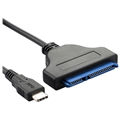 Vysokorýchlostný Káblový Adaptér USB-C na SATA 2.5" - Čierny